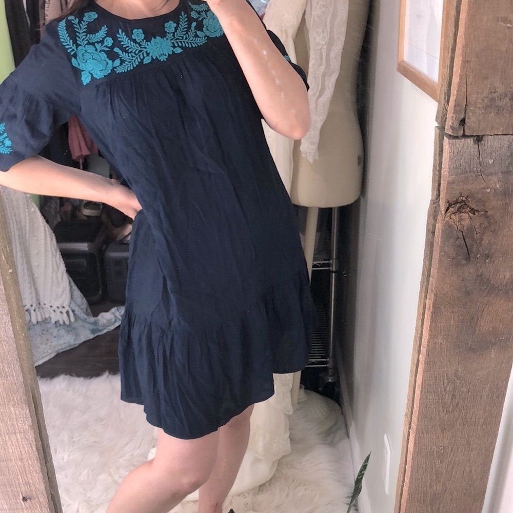 LOFT blue dress size xsmall - Picture 2 of 8